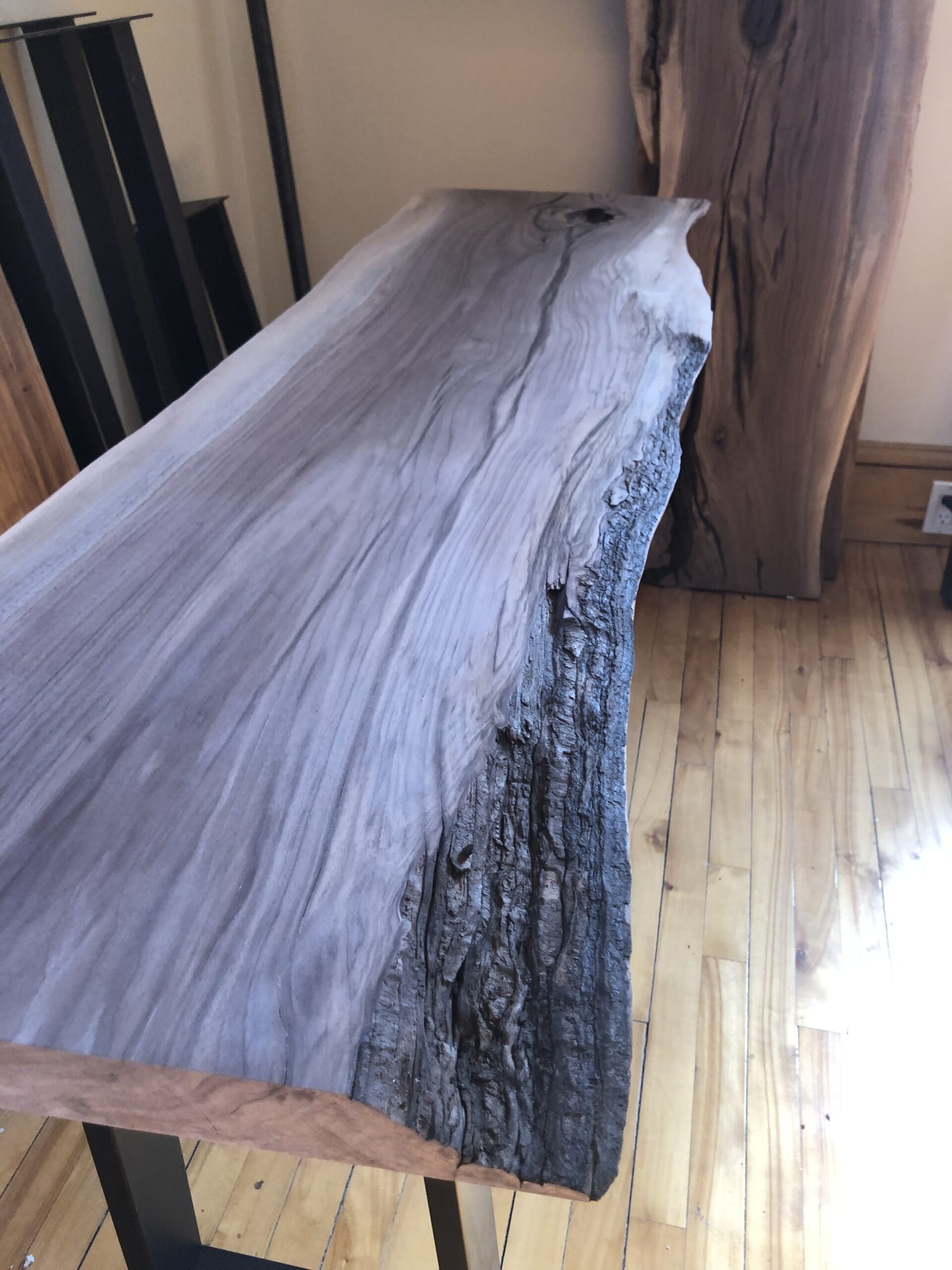 Live Edge Black Walnut Desk 4ft - Riverside Workshop