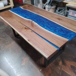 Black Walnut Epoxy River Conference Table 6ft x 3.5ft