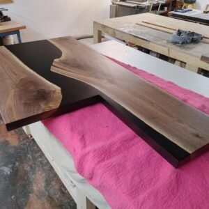6ft x 3ft Counter Top Black Walnut & Epoxy Woodify