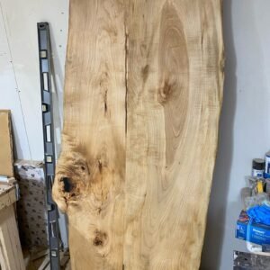 80″ x 36″ Solid Oak Live Edge Table – Glue Up